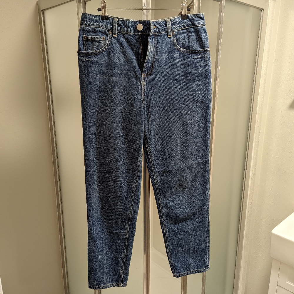 ASOS High Waisted Mom Jeans Size 30" Waist Medium Wash - Picture 10 of 10